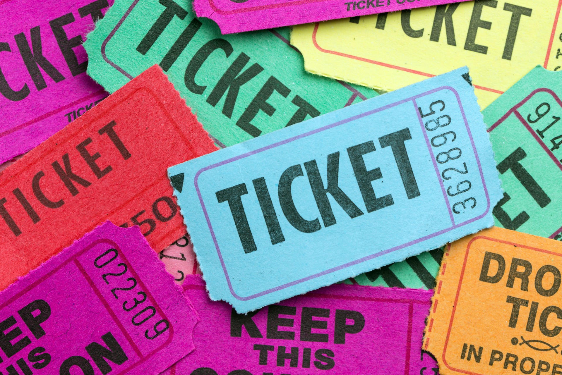 Multiple color tickets